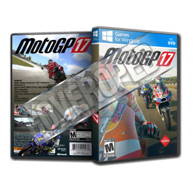 MotoGP 17 Pc Game Cover Tasarımı (Dvd Cover)